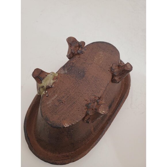 Vintage 1950s / cast iron SOAP DISH / cast iron Soap Holder Soap Dispens… - Picture 8 of 10